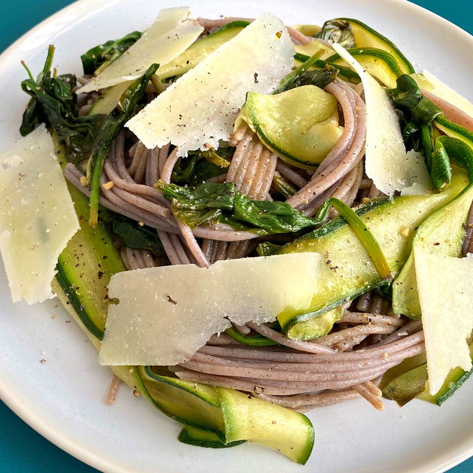 Bärlauch-Buchweizen-Spaghetti