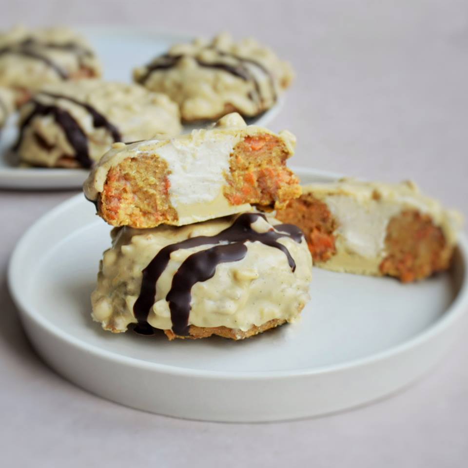 Carrot Cake Donuts mit Füllung