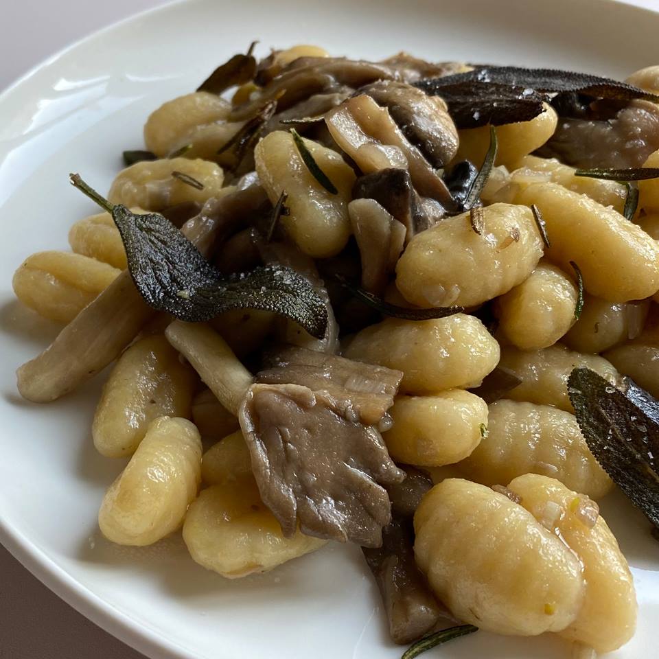 Salbei-Pilz-Gnocchi